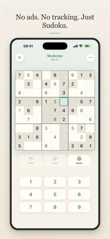 Calm Sudoku: Daily App Store screenshot