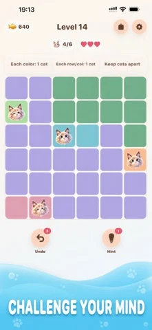 Catdoku! Cat Logic Puzzles App Store screenshot