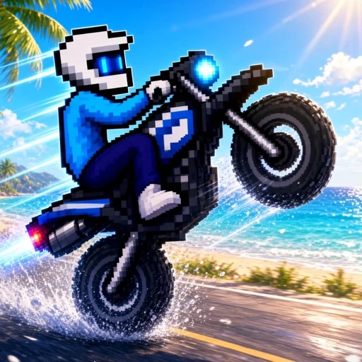 Rev Rush: Pixel Moto Runner app icon